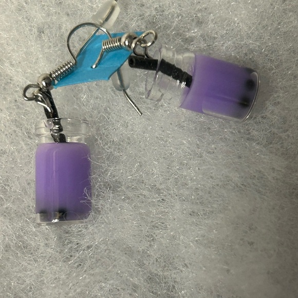 Gorgeous NWT EARRINGS HYPOALLERGENIC stainless sterling silver ceramic c… - Picture 2 of 7